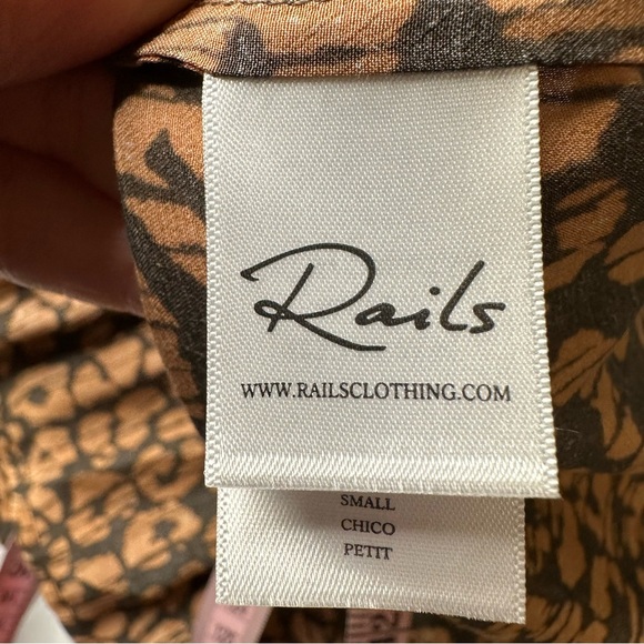 Rails ⭐️ Maple Batik Cheetah Long Sleeve Dress Sz S - Picture 11 of 13
